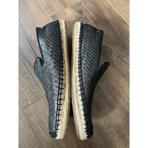 Ugg Sandrinne metallic basket espadrille slip on loafers size 7 - Picture 4 of 11